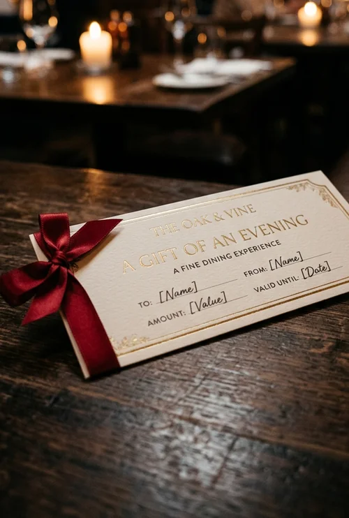 We Can Integrate Gift Voucher System With Our Restaurant Website Design