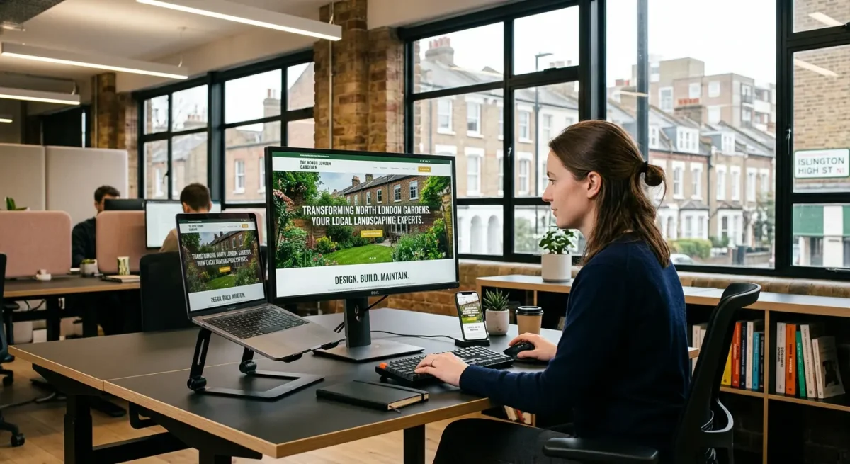 What a strong local web design page usually includes