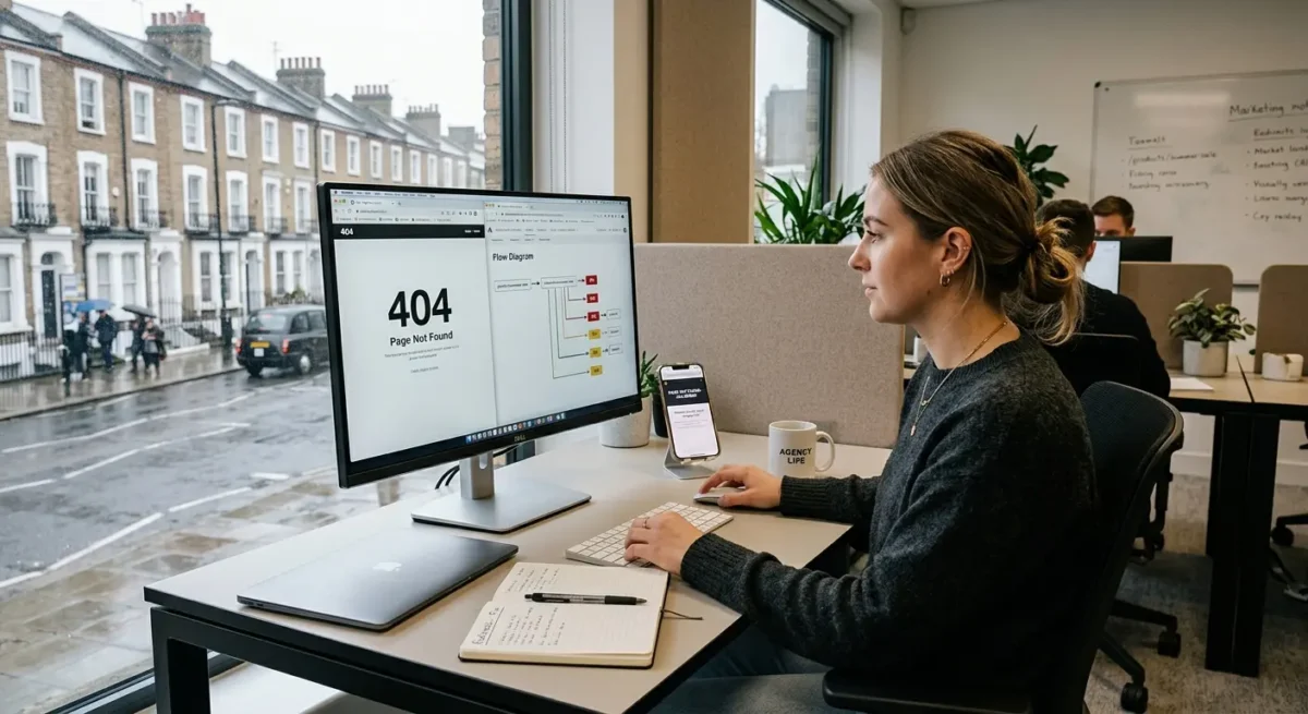 404 management: fixing broken paths before they waste leads